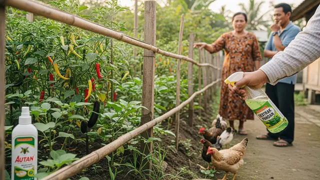 cegah ayam masuk ke pekarangan