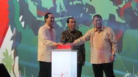 Presiden Terpilih Joko Widodo (Jokowi) menghadiri pembukaan Trade Expo Indonesia (TEI) ke-29 di JIExpo, Jakarta, Selasa (08/10/2014) (Liputan6.com/Herman Zakharia)