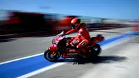 Pembalap Ducati Lenovo, Francesco Bagnaia bersiap untuk raih hasil maksimal di MotoGP San Marino di sirkuit Misano (AFP)