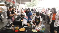 Peserta lomba masak seafood untuk Ramadan dengan bahan baku Fiesta Seafood. Foto: liputan6.com/edhie prayitno ige&nbsp;