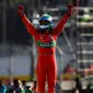 Pembalap ABT Schaeffler Audi Sport, Lucas Di Grassi, merebut podium juara Formula E Meksiko 2017, Minggu (2/4/2017) dinihari WIB. (Twitter/FIA Formula E)