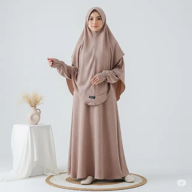 Gamis Abaya Crinkle Lozy Hijab