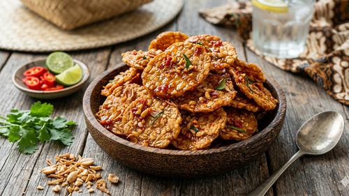 Keripik tempe santan