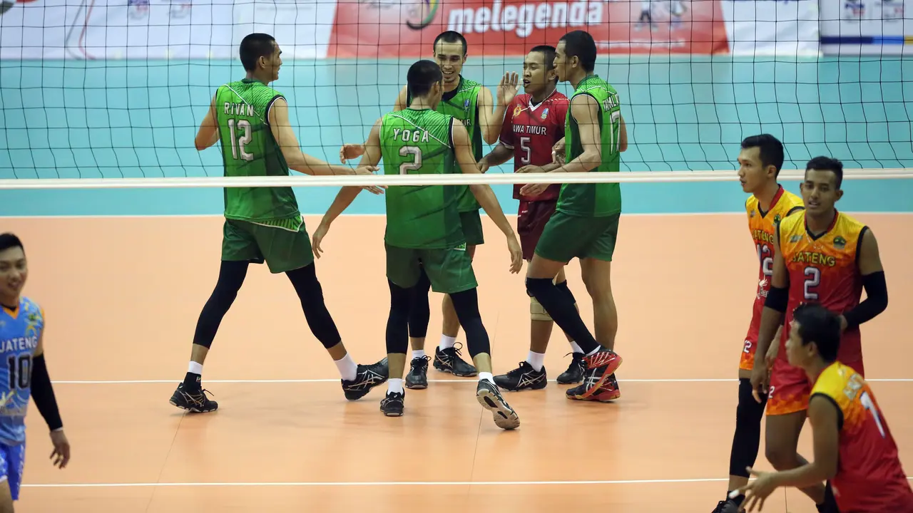 Final voli putra Jatim vs Jateng