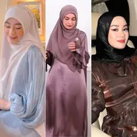 Inspirasi Hijab untuk Baju Shimmer yang Akan Tren saat Lebaran 2024. [Instagram]
