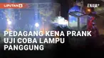 Selalu waspada saat anda mencoba alat baru sekalipun di rumah anda, bisa jadi mencuri perhatian. Seperti percobaan lampu panggung yang gemerlap ini, ternyata menimbulkan salah paham. Sejumlah pedagang keliling tiba-tiba mendatangi lokasi percobaan la...