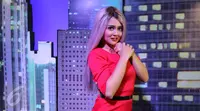  Jenita Janet saat menjadi bintang tamu di acara Dear Haters Liputan6.com di SCTV Tower, Jakarta (3/4). (Liputan6.com/Fatkhur Rozaq)