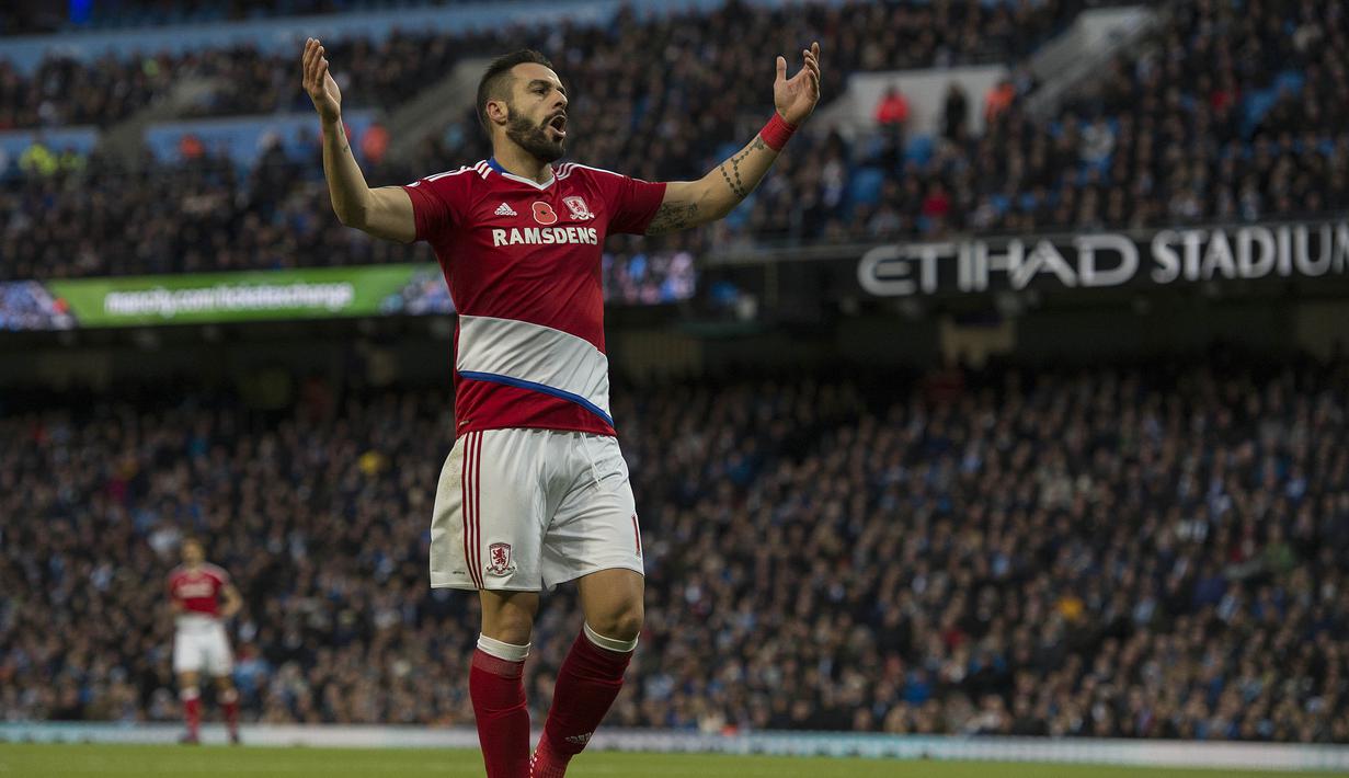 19. Middlesbrough - 5 Menang 13 Seri 20 Kalah - 28 Poin. (EPA/Nigel Roddis)