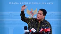 Menteri Pemuda dan Olahraga (Menpora) Erick Thohir usai menghadap Presiden Prabowo di Istana Negara. (Dok: Biro Pers)