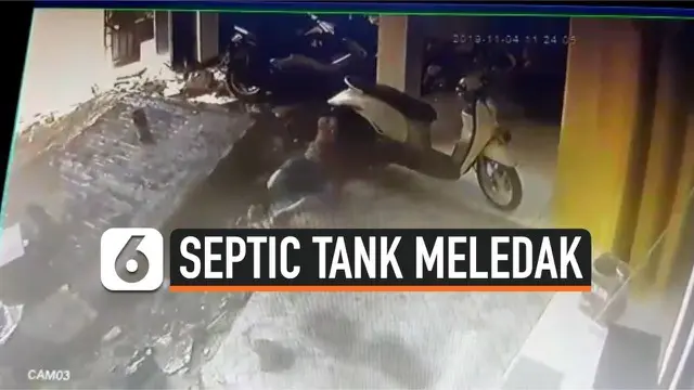 Sebuah septic tank di Kapling Blok O, RT 16 RW 03, Cakung, Jakarta Timur meledak, Senin (4/11/2019). Akibatnya, satu orang tewas.