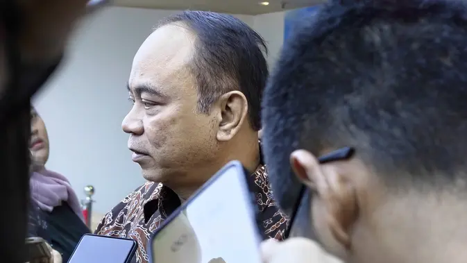 Menkominfo Budi Arie Setiadi (dalam konferensi pers di Jakarta, Jumat (22/12/2023). (/Giovani Dio Prasasti)