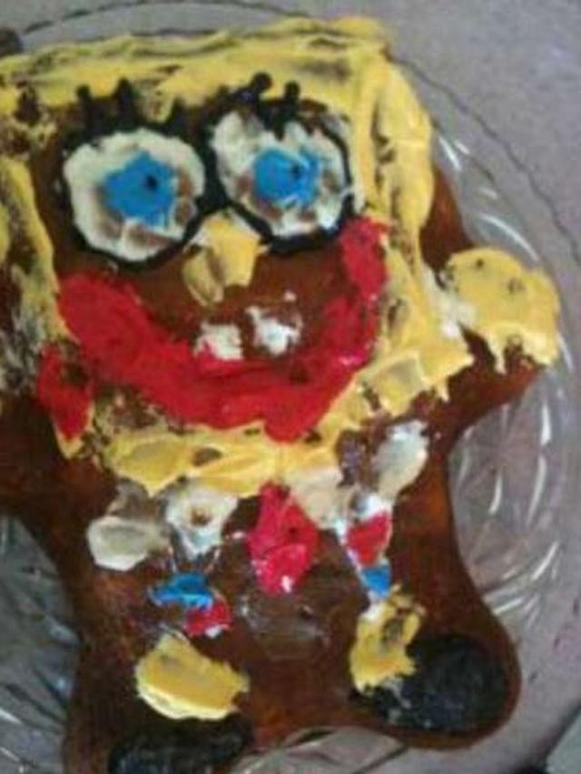 6 Potret Kue Spongebob Gagal Ini Tak Sesuai Ekspektasi, Bikin Kecewa