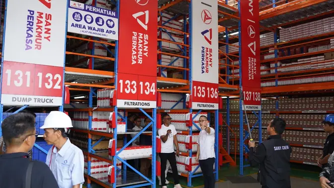Sany Makmur Perkasa Punya Gudang Baru, Jamin Layanan Suku Cadang Alat Berat