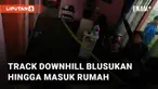 Seorang atlet sepeda downhill dengan akun TikTok @hayminofficial membagikan momen unik downhill dengan rute perkampungan menarik perhatian