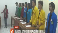 Para mahasiswa meminta semua pihak menghentikan kekerasan dan penegak hukum mengusut pelaku kerusuhan.