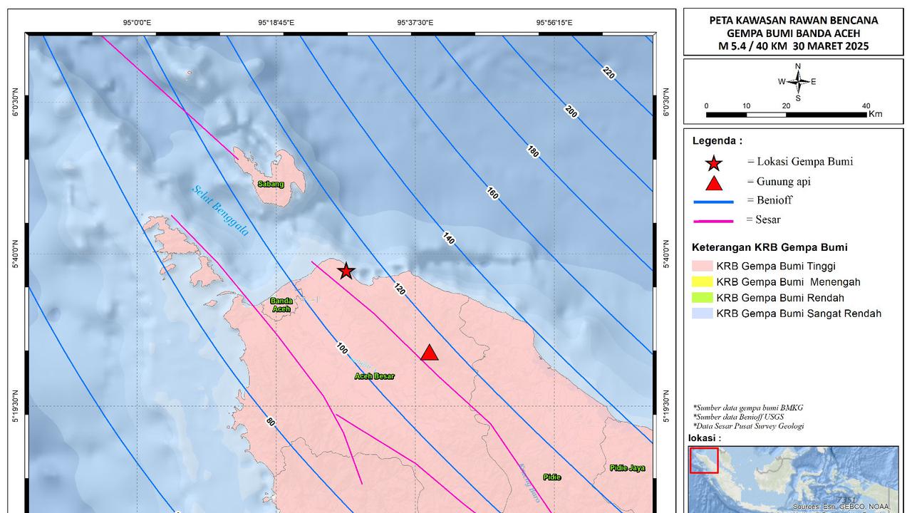 peta gempa, aceh