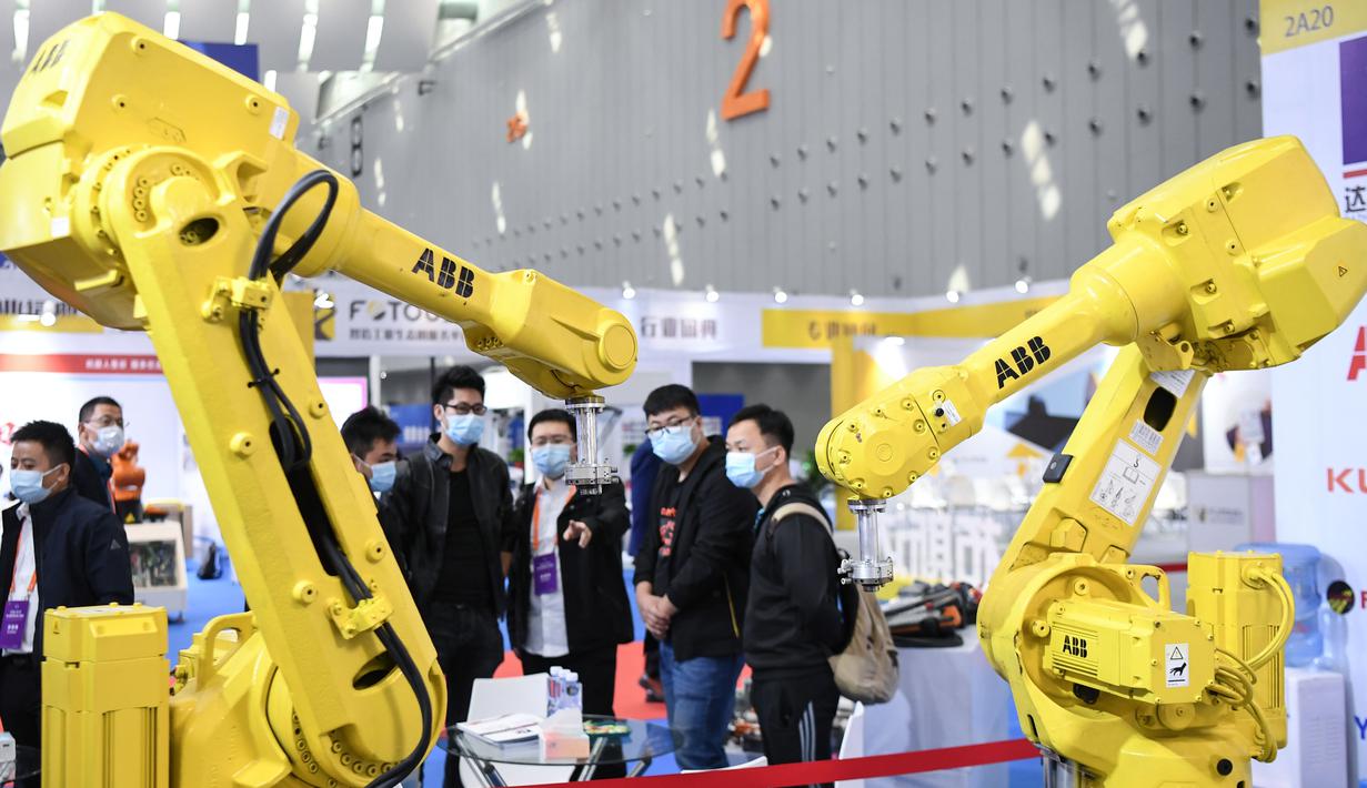 Foto Melihat Pameran Robot Pintar Internasional China 2020 Tekno Liputan6 Com