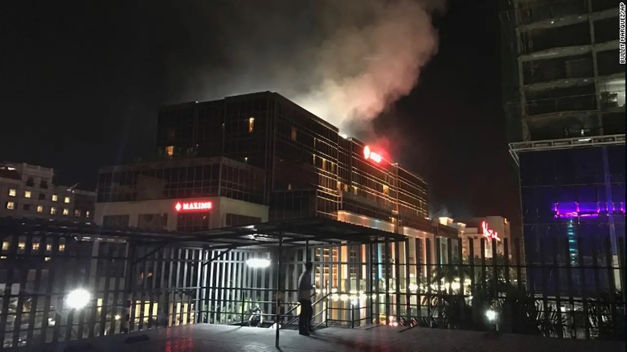 Lokasi teror di Resorts World Manila, Filipina. (Buult Marquez/AP)