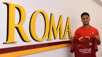 AS Roma resmi menebus Justin Kluivert dari Ajax Amsterdam, Jumat (22/6/2018). (dok. AS Roma)