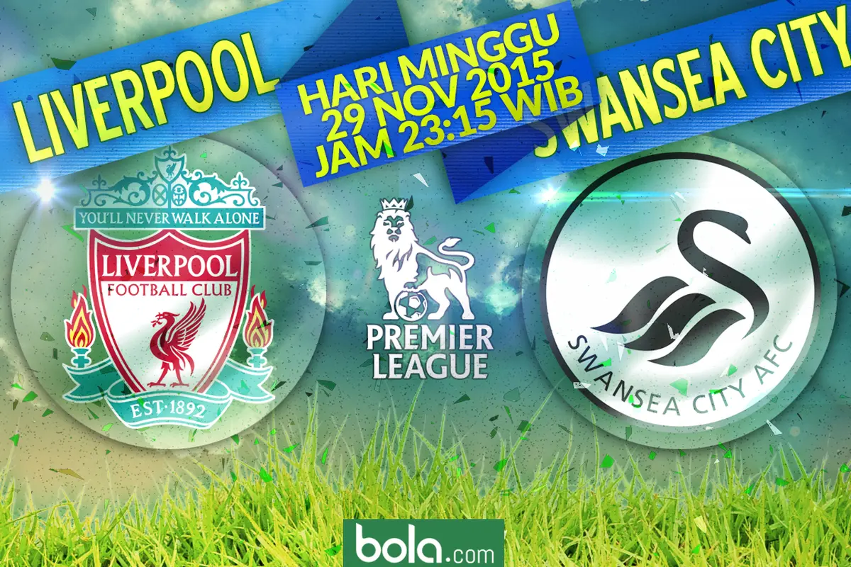Liverpool vs Swansea City (Bola.com/Samsul Hadi)