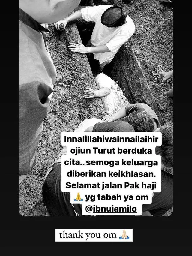 Ikut Angkat Jenazah, Ini 6 Potret Pemakaman Ayah Ibnu Jamil