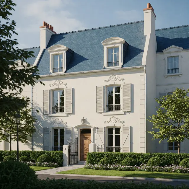 Townhouse Minimalis Prancis, Contoh Rumah Minimalis Ala Eropa yang Memukau