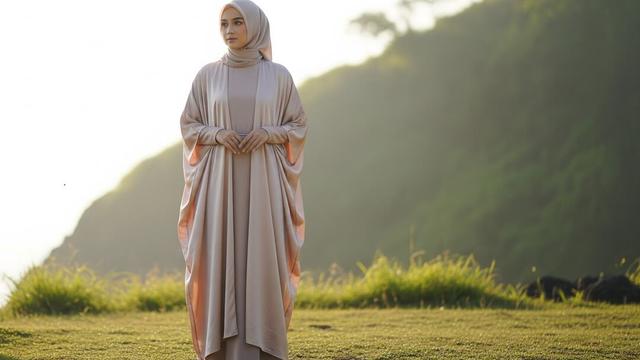 10 Gamis Bahan Satin Silk Jatuh dan Adem Tren Terbaru 2025, Tampil ...