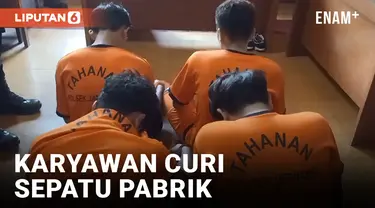 4 Karyawan Pabrik Curi Sepatu Bermerk untuk Dijual Kembali