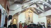 Hujan Lebat dan Angin Kencang Saat Perayaan Natal di Sulut