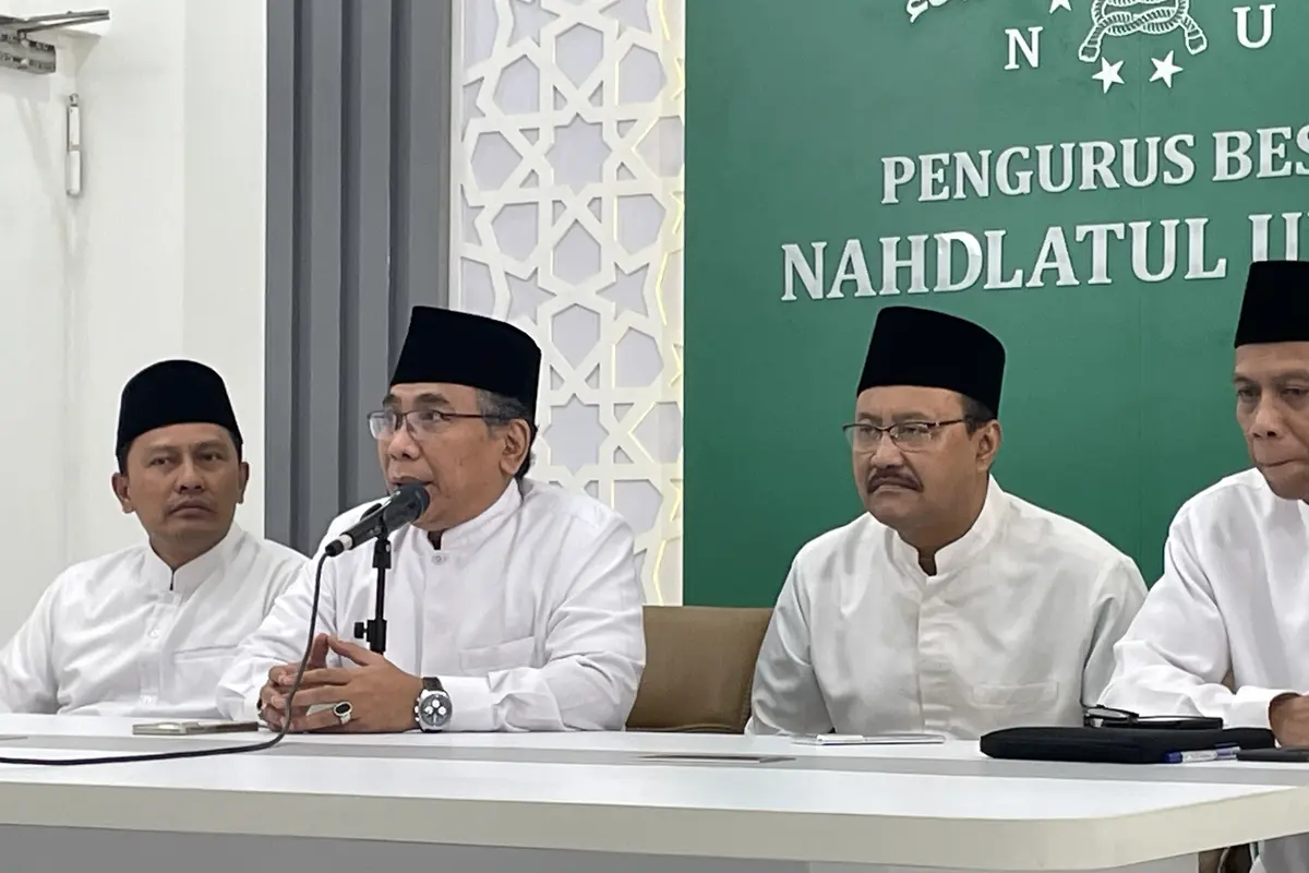 Ketua Umum Pengurus Besar Nahdlatul Ulama (PBNU) KH Yahya Cholil Staquf atau Gus Yahya (Liputan6.com/Ady Anugrahadi)