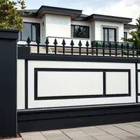 Pagar Hitam-Putih/Tembok Minimalis Pagar Rumah Sederhana Tapi Cantik (Sumber: qwen.ai)