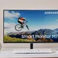 Tampilan Samsung Smart Monitor M7 yang baru saja diperkenalkan. (Foto: Samsung)