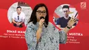 Anggota DPRD DKI Jakarta Yuke Yurike menjadi pembicara dalam diskusi 'Bisnis Cerdas Millennials di Era Digital' di Jakarta, Sabtu (24/2). Diskusi ini digagas oleh Banteng Muda Indonesia (BMI). (Liputan6.com/JohanTallo)