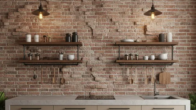 10 Inspirasi Dapur Sederhana dengan Dinding Bata Ekspos, Ide Desain Rustik yang Estetik