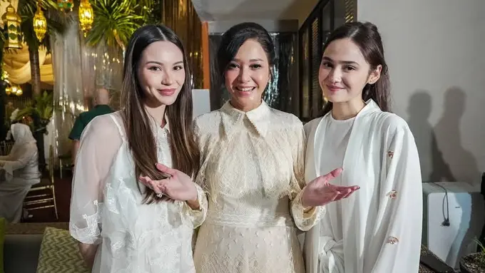 Tampilan Maia Estianty Saat Halal Bihalal