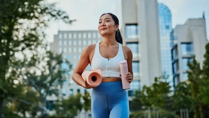 olahraga yoga bahagia bugar