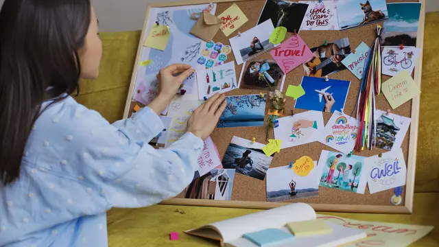 Ilustrasi membuat vision board