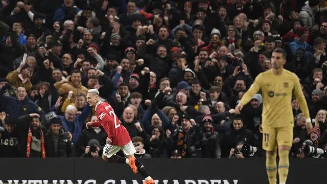Antony menjadi penentu kemenangan MU atas Barcelona di Liga Europa