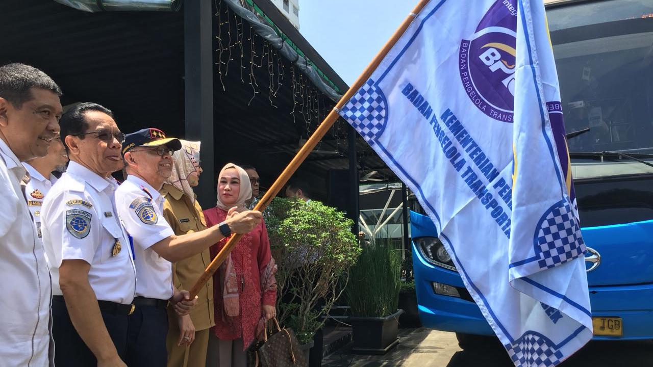 PPD Uji Coba Bus Trans BSD ke Bandara Soekarno-Hatta