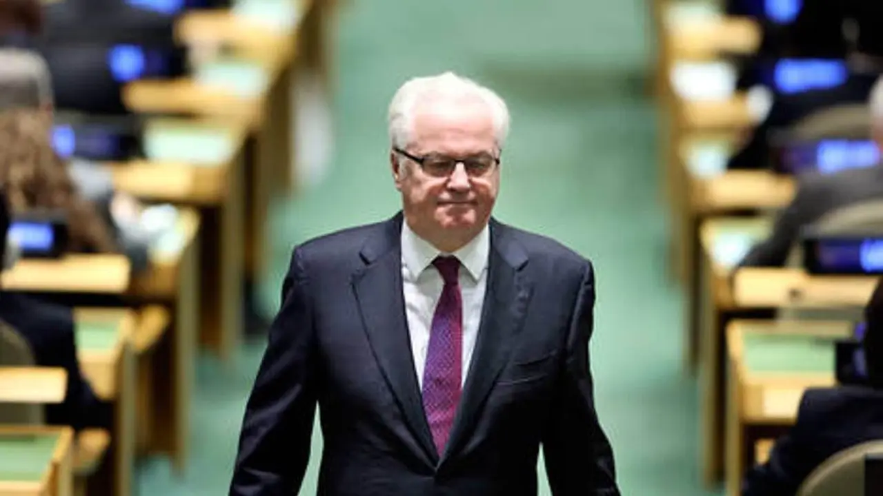 Duta Besar Rusia untuk PBB Vitaly Churkin. (AP)