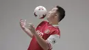 Edwin Setyadinata mengidolakan Denis Berkamp. (Bola.com/M Iqbal Ichsan)