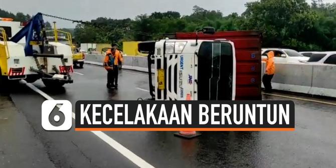 VIDEO: Mantan Personel Trio Macan Mengalami Kecelakaan di Tol Solo-Semarang