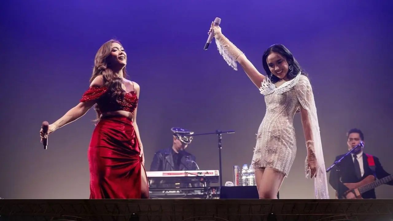 Marion Jola dan Lyodra di The Greatest Concert Ahmad Dhani (Instagram/@lyodraofficial)