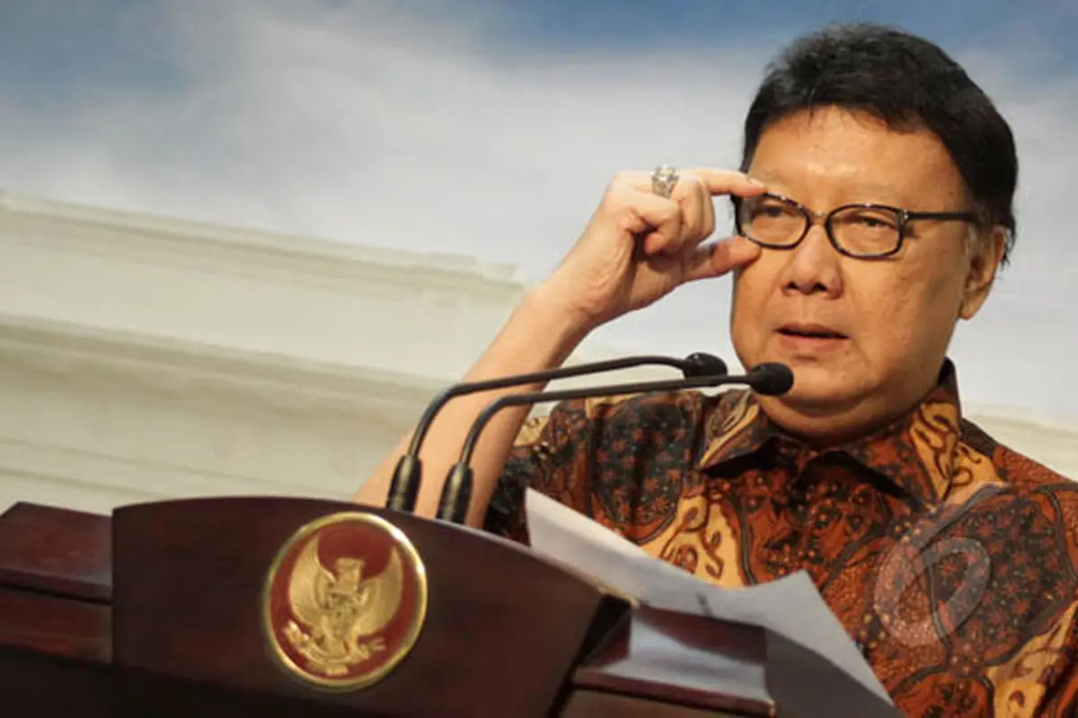 Mendagri Tjahjo Kumolo Beri Pernyataan di Istana Merdeka