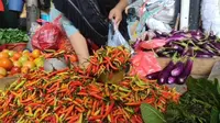 Cabai rawit yang dijual di Pasar Masomba Kota Palu. (Foto: Heri Susanto/Liputan6.com)