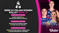 Saksikan Serie A1 Italian Women Volley 2023 Live Vidio 9 dan 12 Maret 2023 : e-work Busto Arsizio vs Savino Del Bene Scandicci