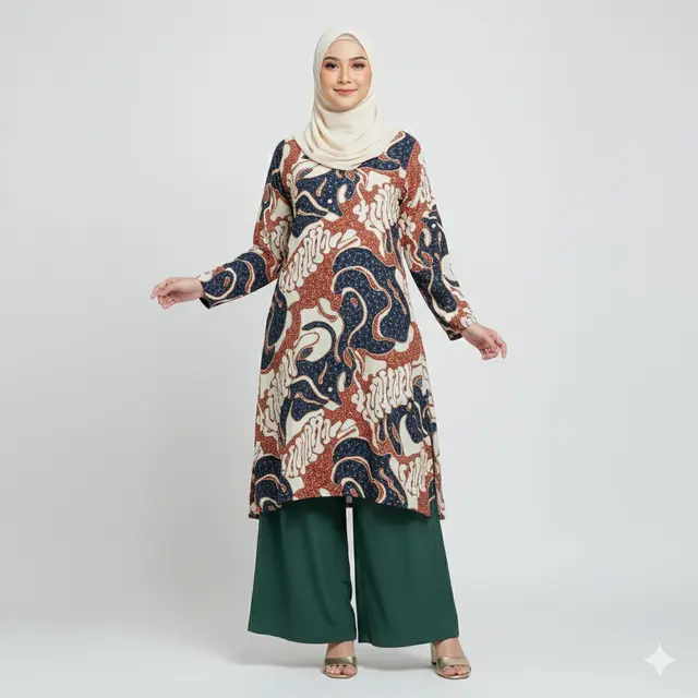 Rekomendasi Baju Batik Syar'i untuk Kondangan Outdoor. Gemini