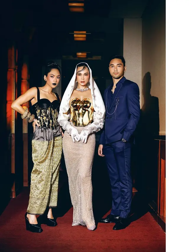 Luna Maya, Taskya Namya, dan Achmad Megantara. (Foto: Dok. Instagram @lunamaya)