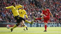 James Milner scores the first goal for Liverpool Reuters / Phil Noble