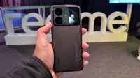 Realme meluncurkan smartphone terbarunya, Realme GT3 di ajang Mobile World Congress/ MWC 2023, di Barcelona, Spanyol. (Liputan6.com/ Agustinus Mario Damar).